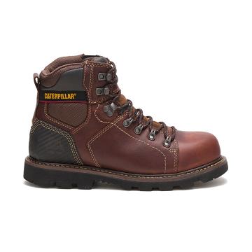 Caterpillar Alaska 2.0 Steel toe μποτακια ασφαλειασ ανδρικα καφε | CAT068-GR