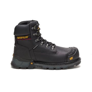 Caterpillar Excavator XL 6" Waterproof Composite toe μποτακια ασφαλειασ ανδρικα μαυρα | CAT048-GR