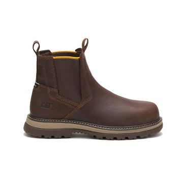Caterpillar Fairbanks Chelsea Steel toe μποτεσ εργασιασ ανδρικα καφε | CAT112-GR