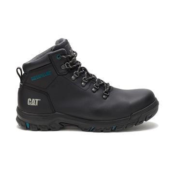 Caterpillar Mae Steel toe Waterproof μποτακια αδιαβροχα γυναικεια μαυρα | CAT455-GR