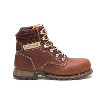 Caterpillar Paisley 6" Steel toe μποτακια ασφαλειασ γυναικεια καφε | CAT432-GR