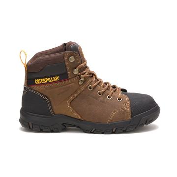 Caterpillar Wellspring Waterproof Metatarsal Guard Steel toe μποτακια αδιαβροχα γυναικεια καφε | CAT